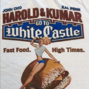 Harold & Kumar Go To White Castle 2004 Brand New Original L Movie Promo Tee #598